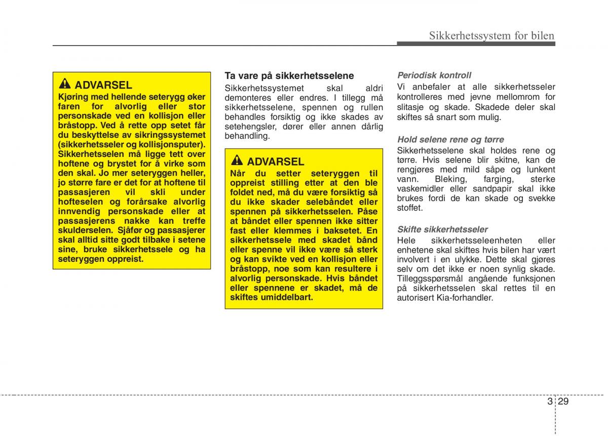 KIA Niro bruksanvisningen / page 60