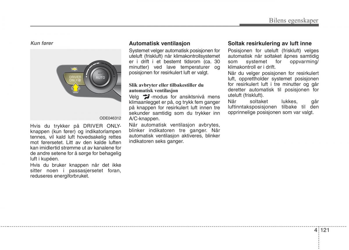 KIA Niro bruksanvisningen / page 216