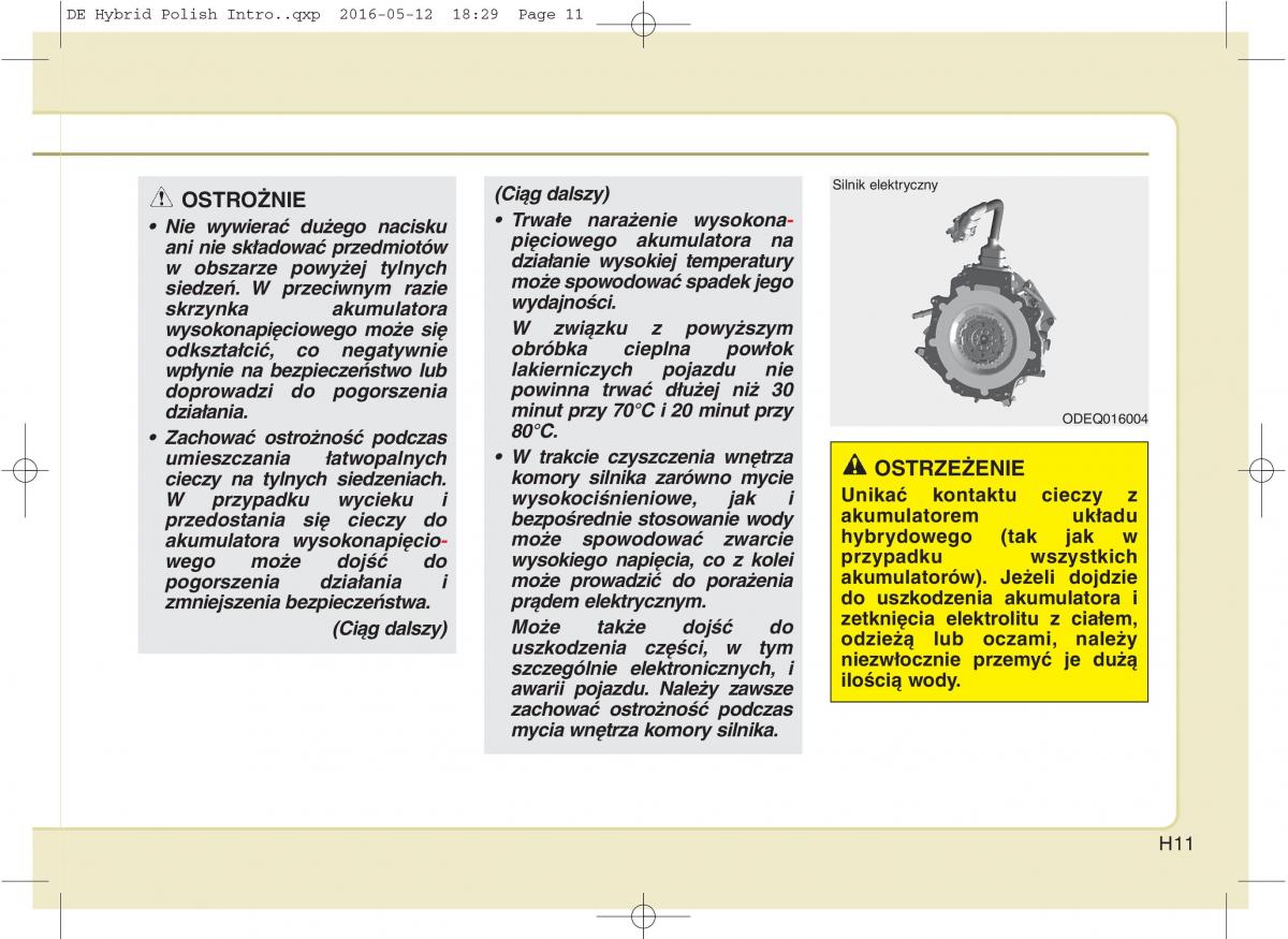 KIA Niro instrukcja obslugi / page 14