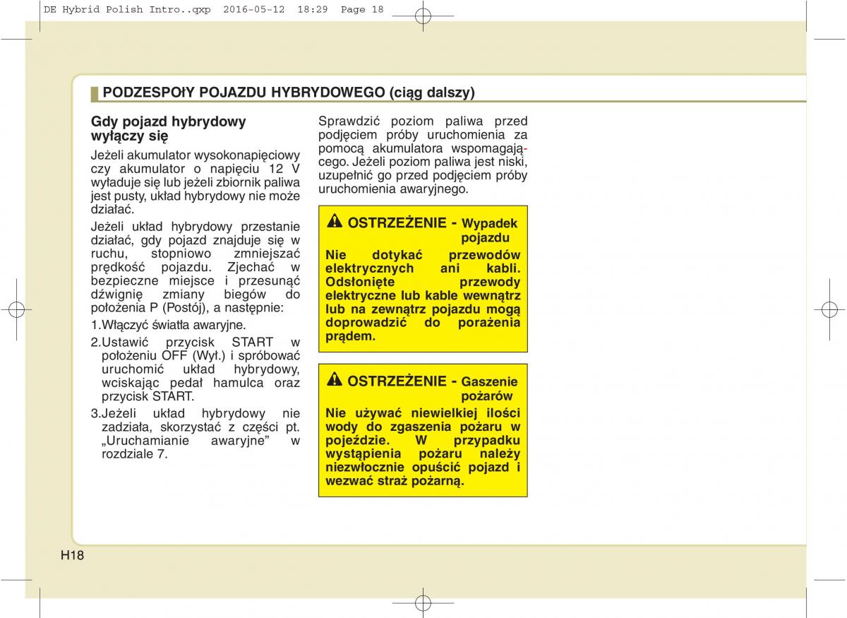 KIA Niro instrukcja obslugi / page 21