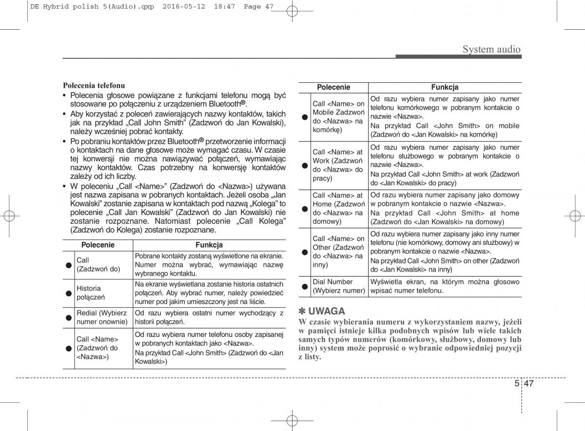 KIA Niro instrukcja obslugi / page 304