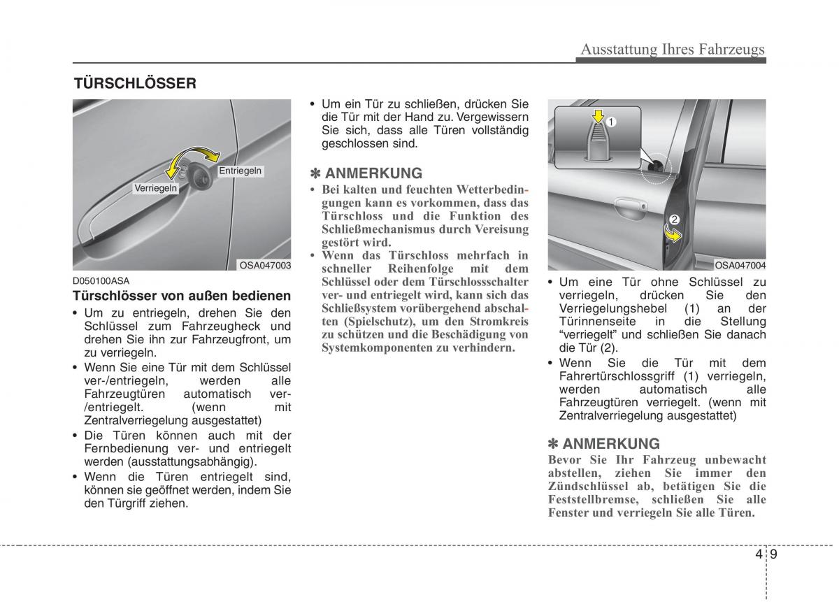 KIA Picanto I 1 Handbuch / page 89