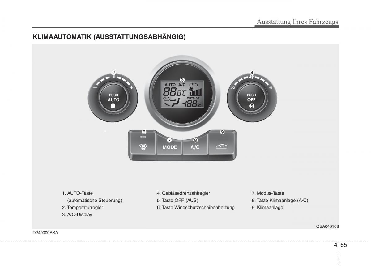 KIA Picanto I 1 Handbuch / page 145