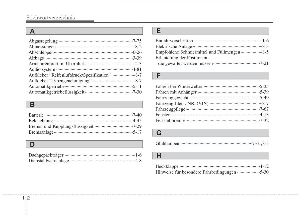 KIA Picanto I 1 Handbuch / page 360