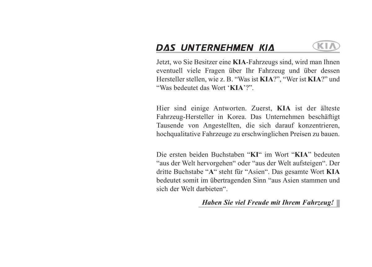 KIA Picanto I 1 Handbuch / page 1