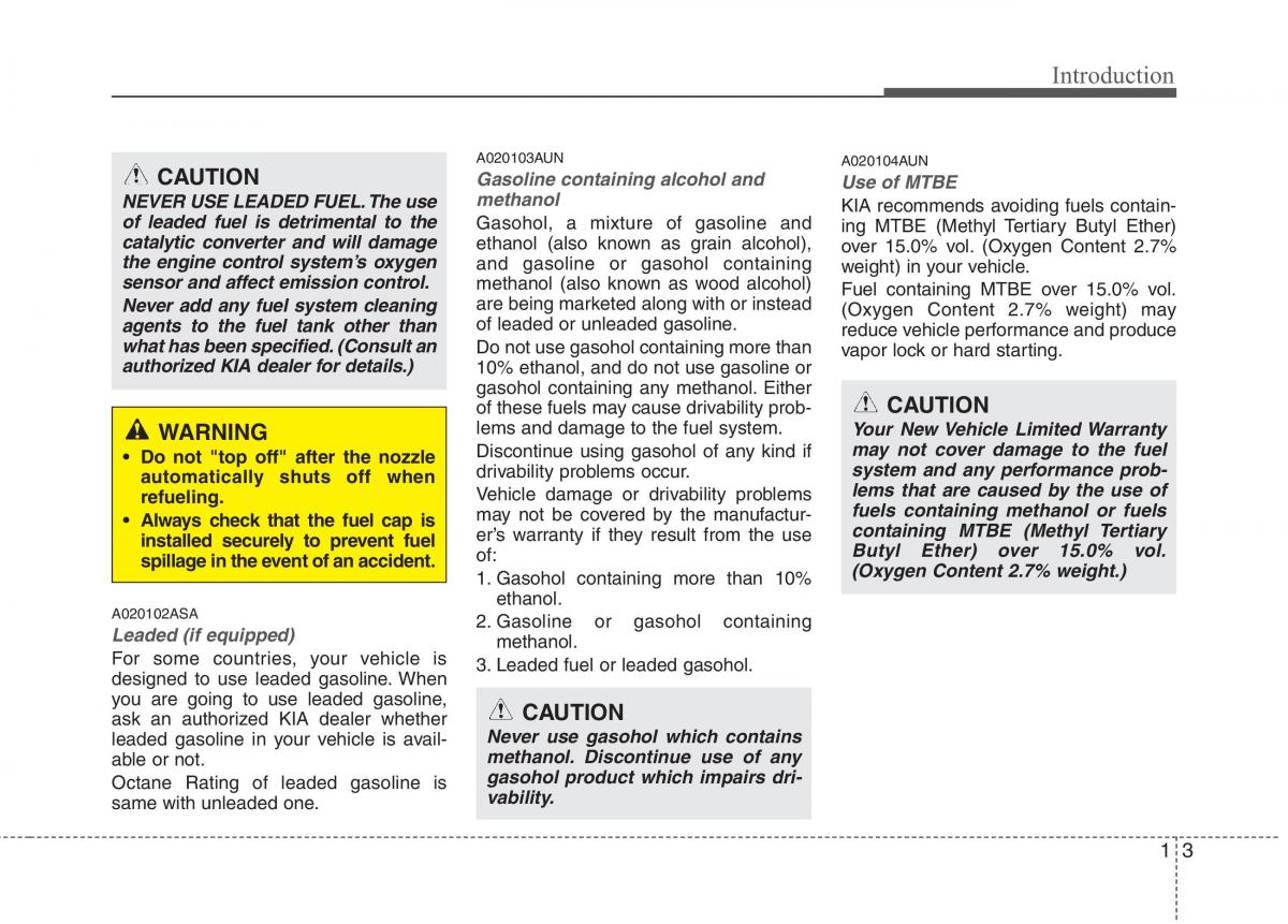 KIA Picanto I 1 owners manual / page 6