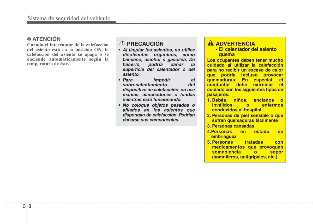KIA Picanto I 1 manual del propietario / page 22