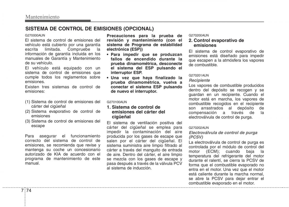 KIA Picanto I 1 manual del propietario / page 376