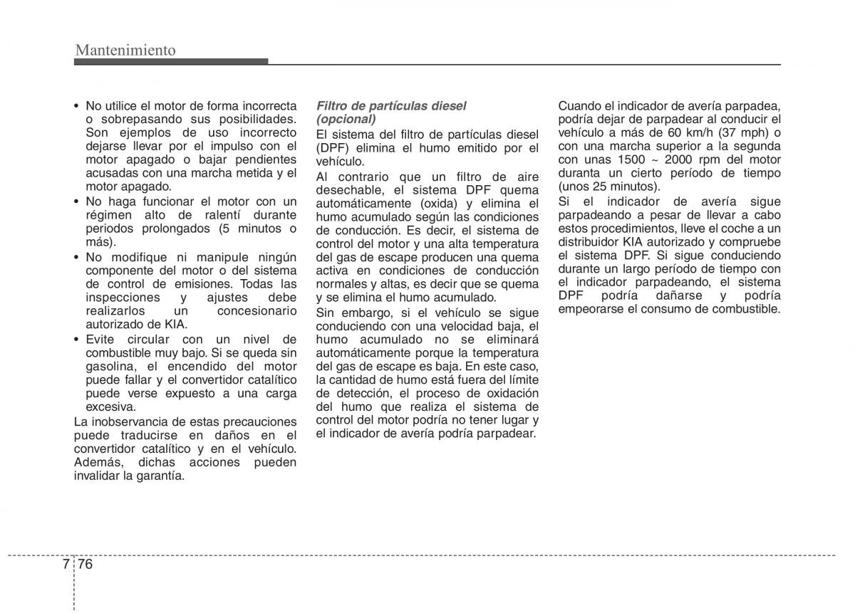KIA Picanto I 1 manual del propietario / page 378