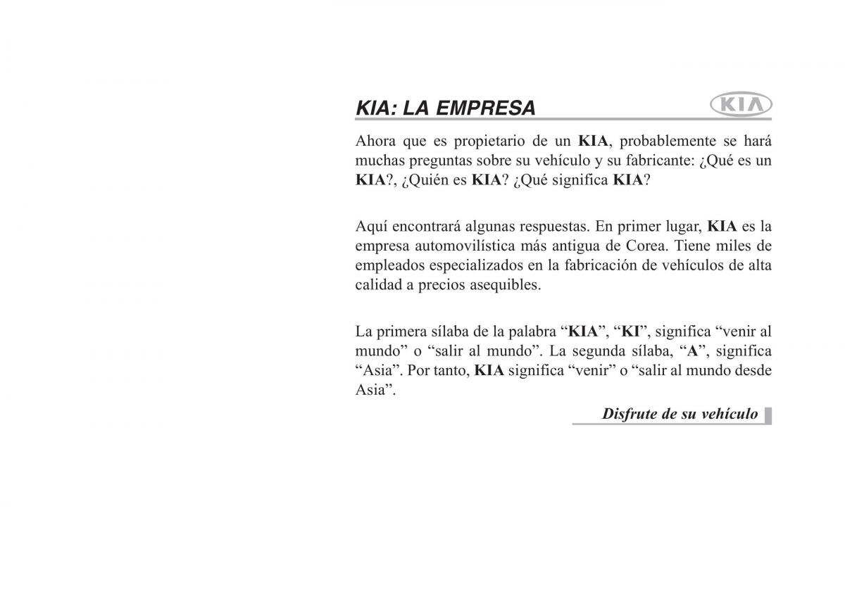 KIA Picanto I 1 manual del propietario / page 1