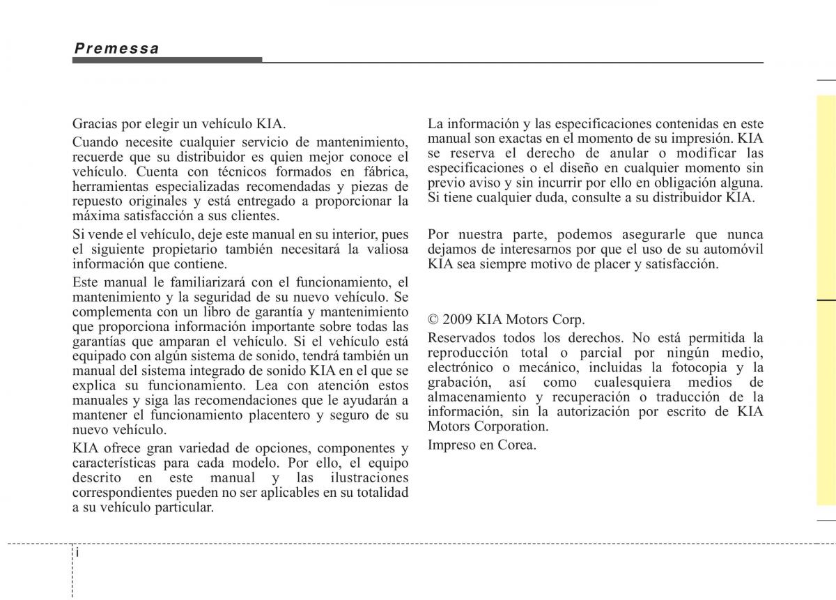 KIA Picanto I 1 manual del propietario / page 2