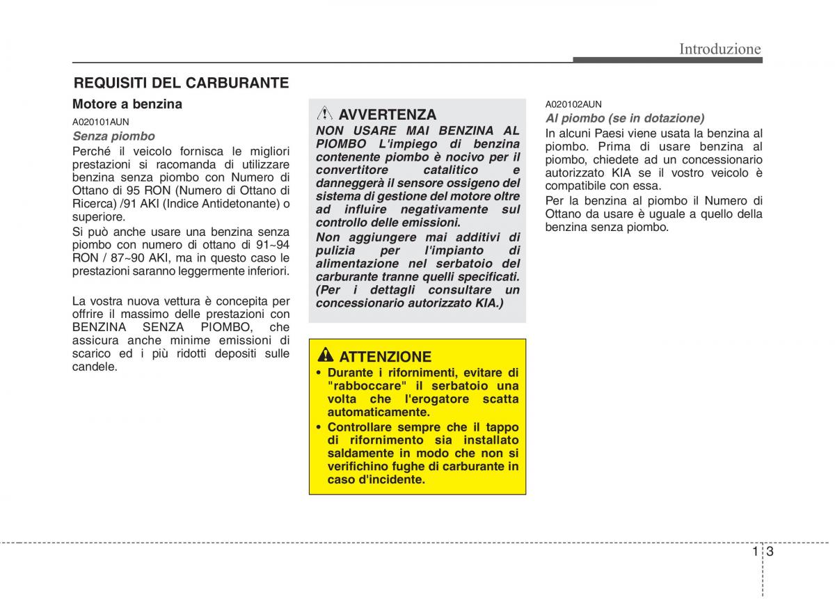 KIA Picanto I 1 manuale del proprietario / page 6