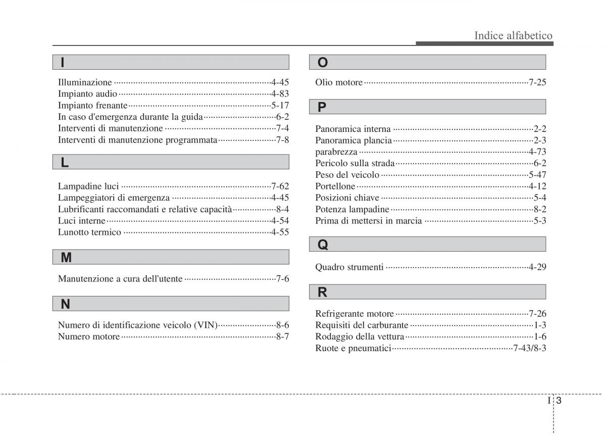 KIA Picanto I 1 manuale del proprietario / page 353