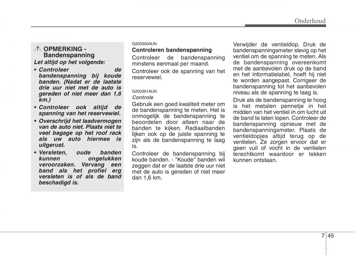 KIA Picanto I 1 handleiding / page 306