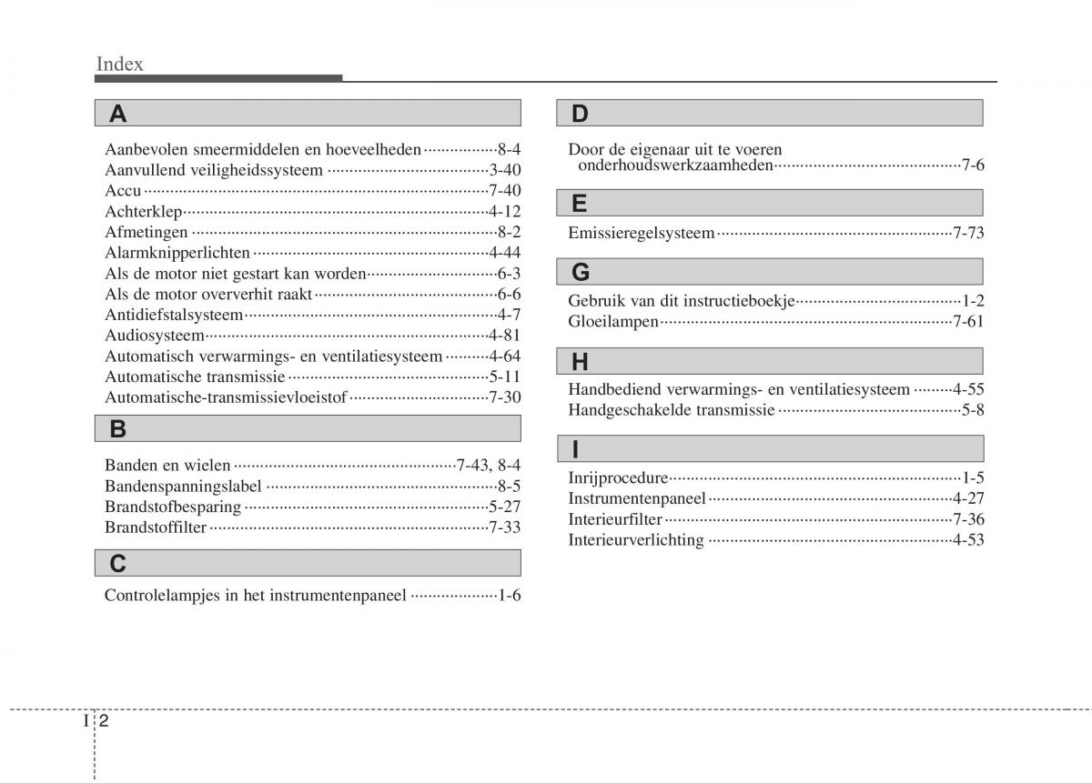 KIA Picanto I 1 handleiding / page 345