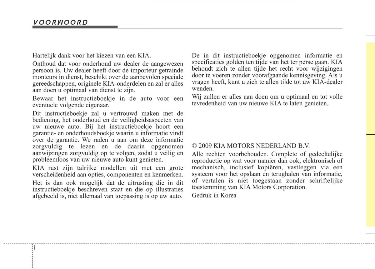 KIA Picanto I 1 handleiding / page 2