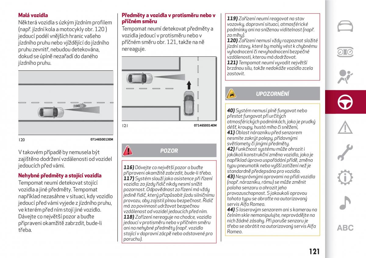 Alfa Romeo Giulia navod k obsludze / page 123