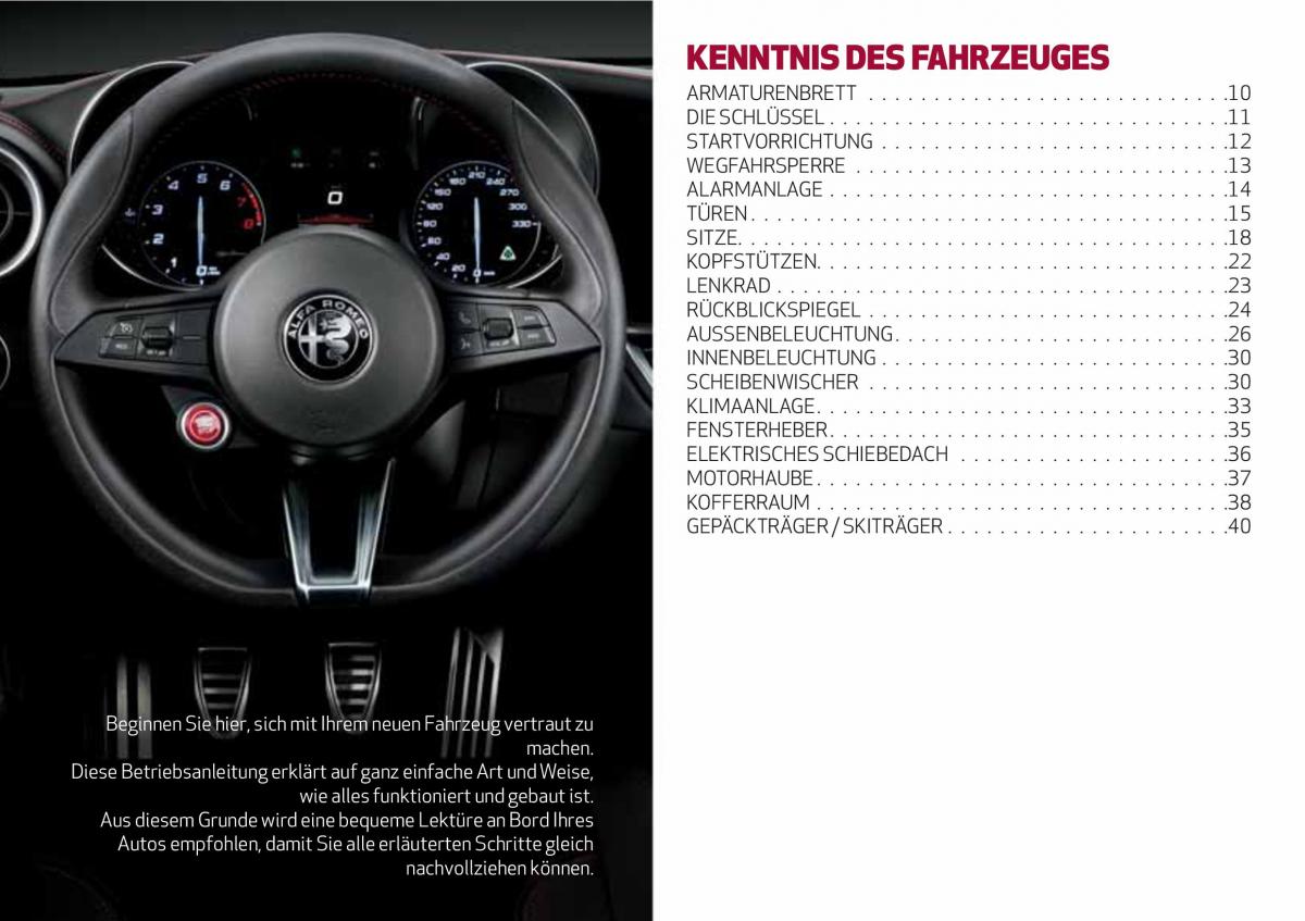 Alfa Romeo Giulia Handbuch / page 11