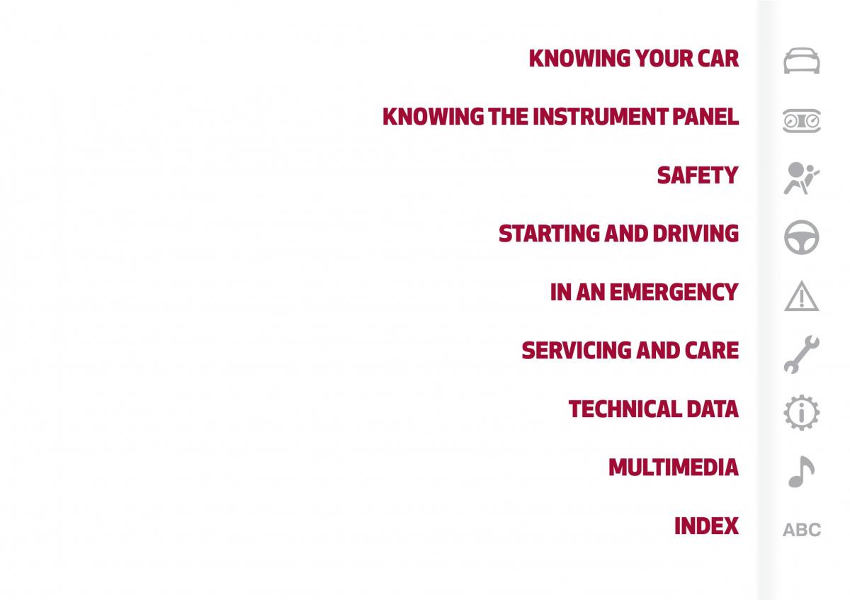 Alfa Romeo Giulia owners manual / page 9