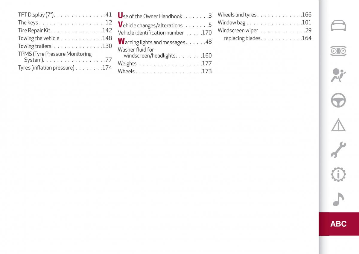 Alfa Romeo Giulia owners manual / page 221