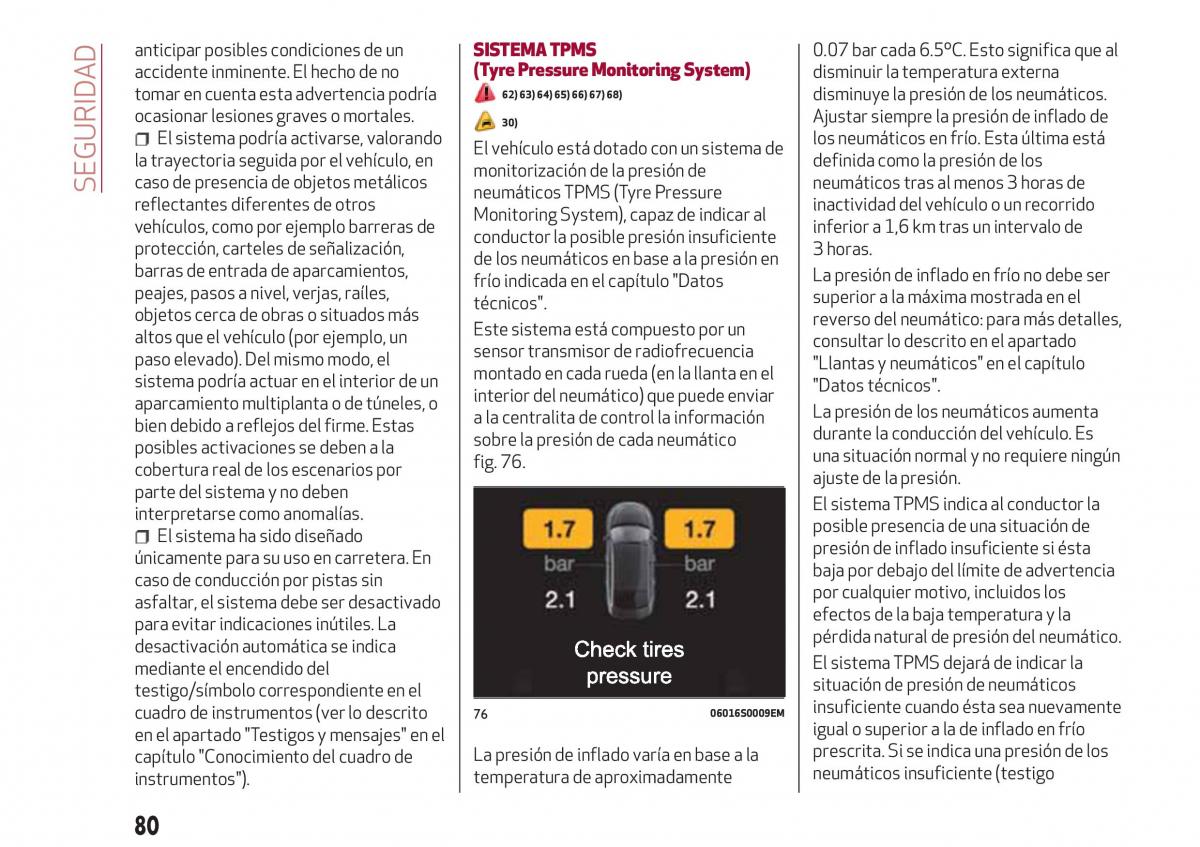 Alfa Romeo Giulia manual del propietario / page 82