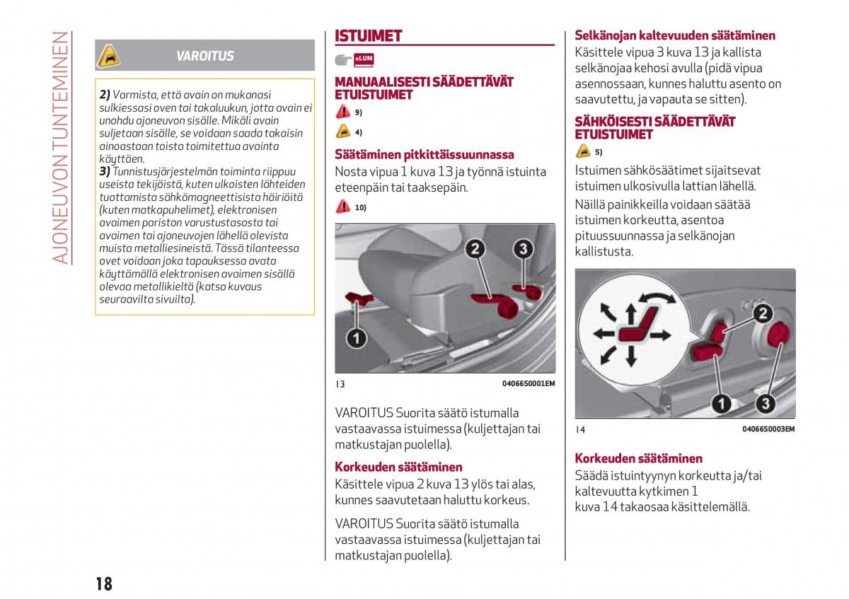 Alfa Romeo Giulia omistajan kasikirja / page 20