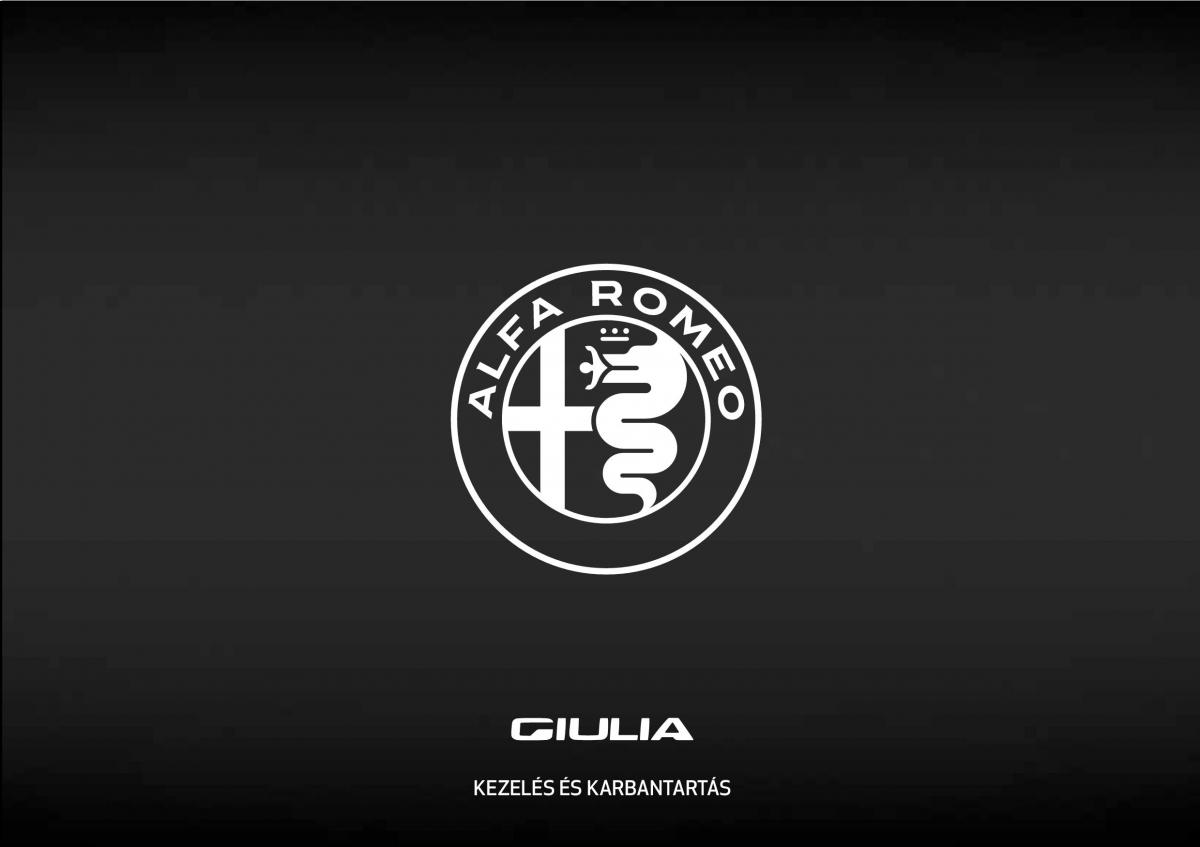 Alfa Romeo Giulia Kezelesi utmutato / page 1