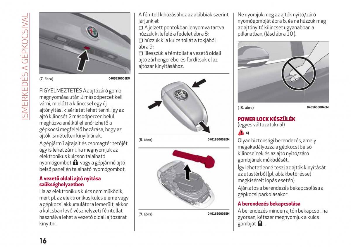 Alfa Romeo Giulia Kezelesi utmutato / page 18