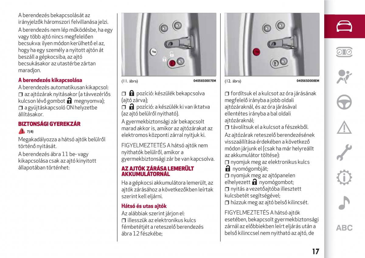 Alfa Romeo Giulia Kezelesi utmutato / page 19