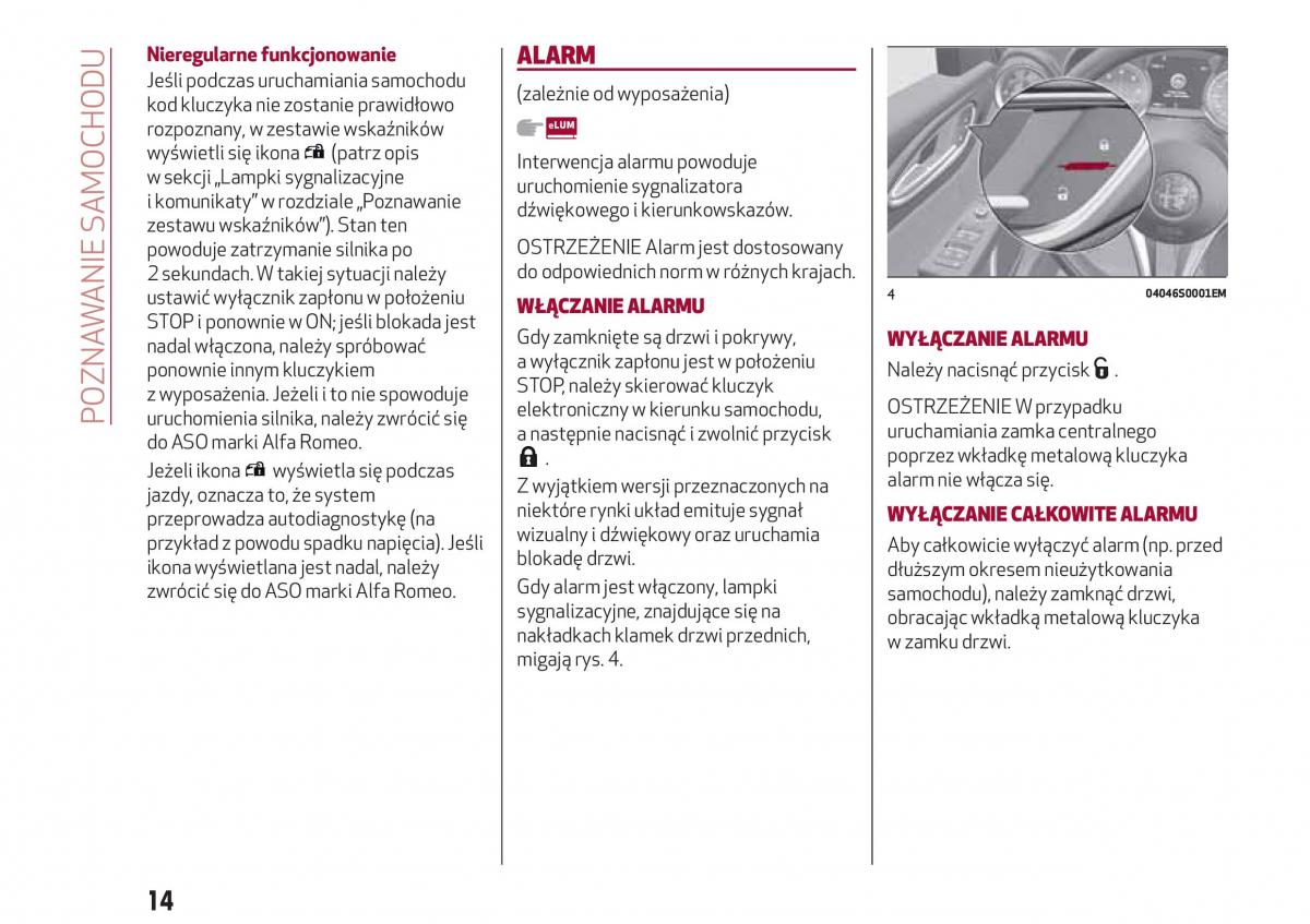 Alfa Romeo Giulia instrukcja obslugi / page 16