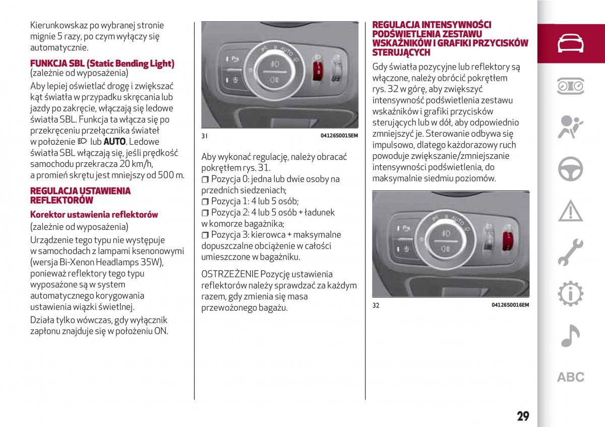 Alfa Romeo Giulia instrukcja obslugi / page 31