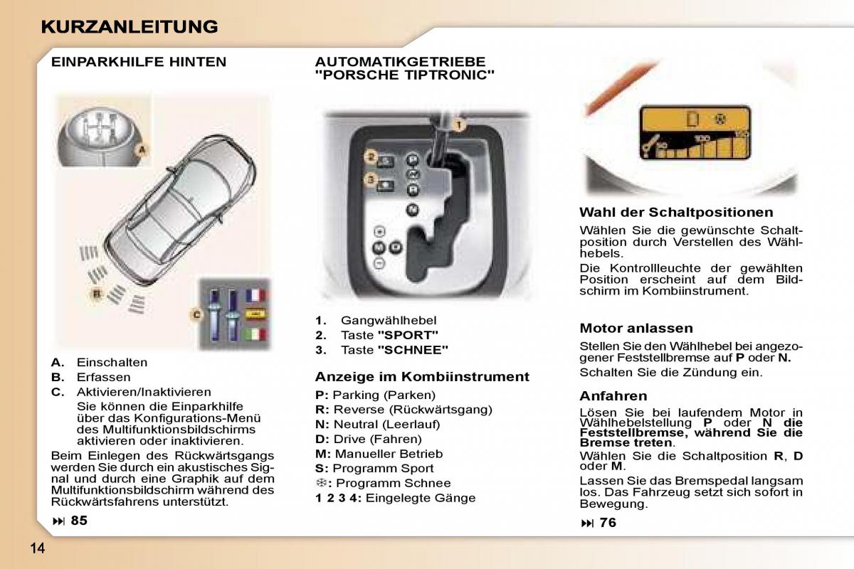 Peugeot 307 CC Handbuch / page 11