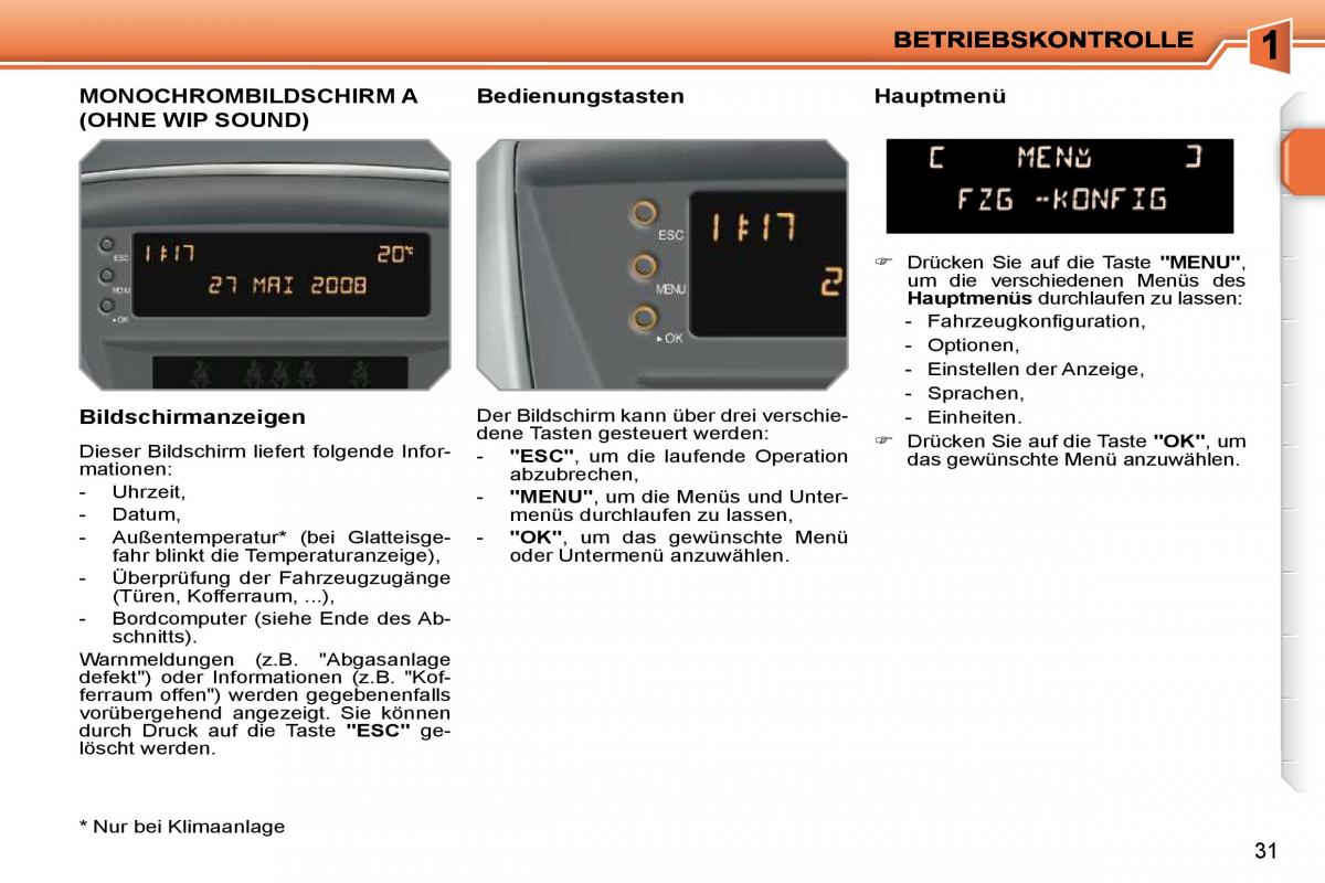 Peugeot 207 Handbuch / page 14