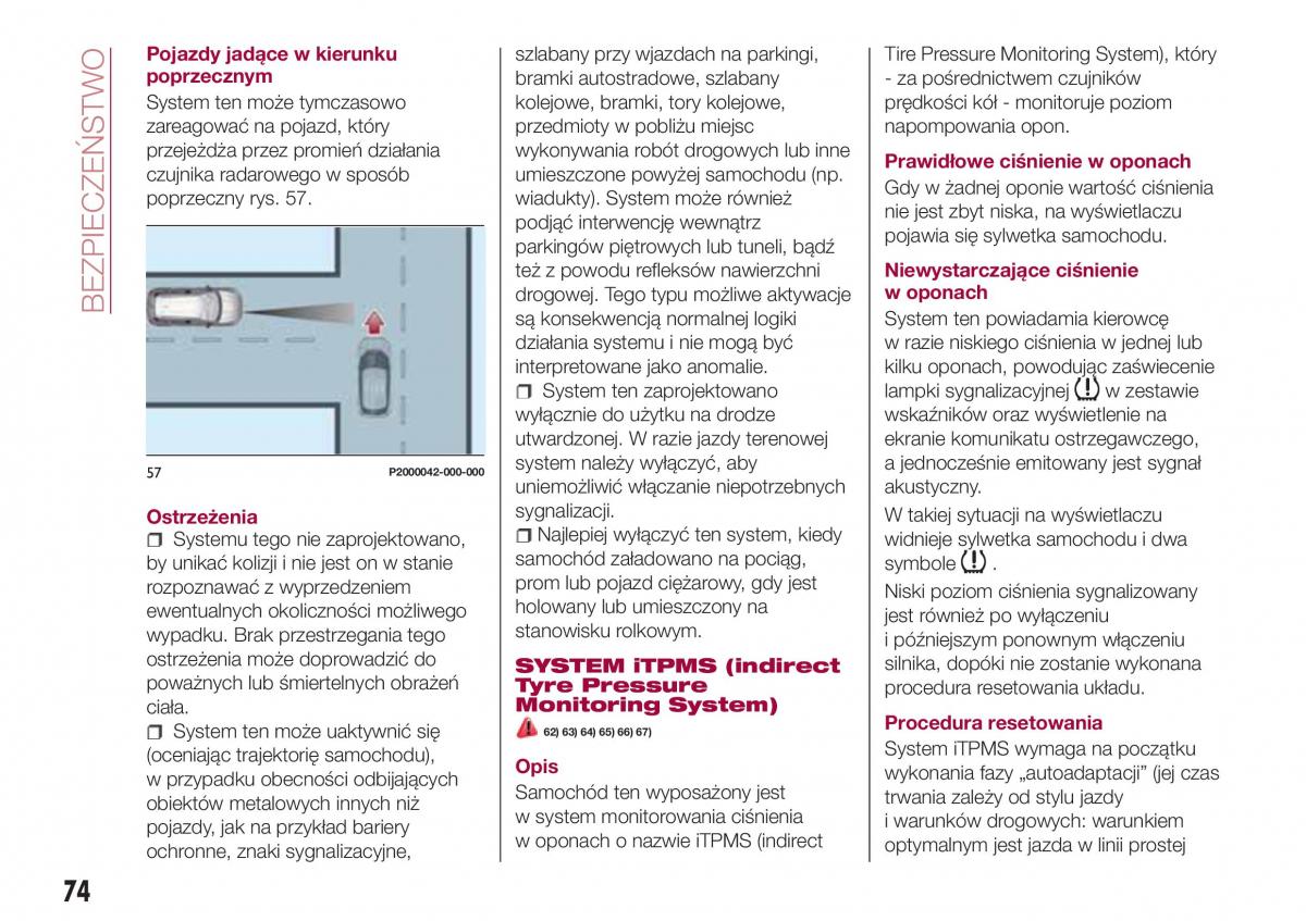 Fiat Tipo combi instrukcja obslugi / page 76