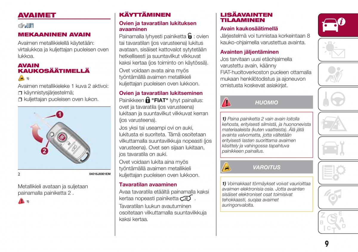 Fiat Tipo sedan omistajan kasikirja / page 11