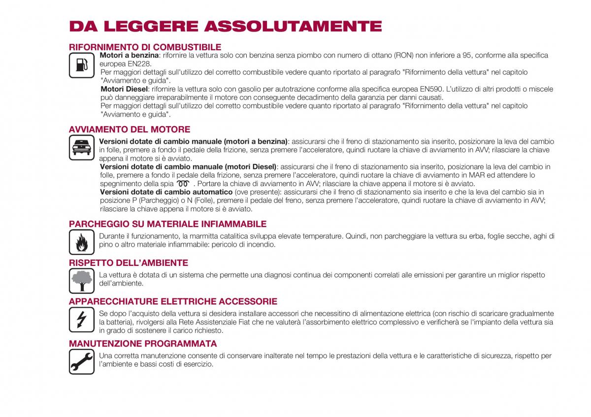 Fiat Tipo sedan manuale del proprietario / page 4