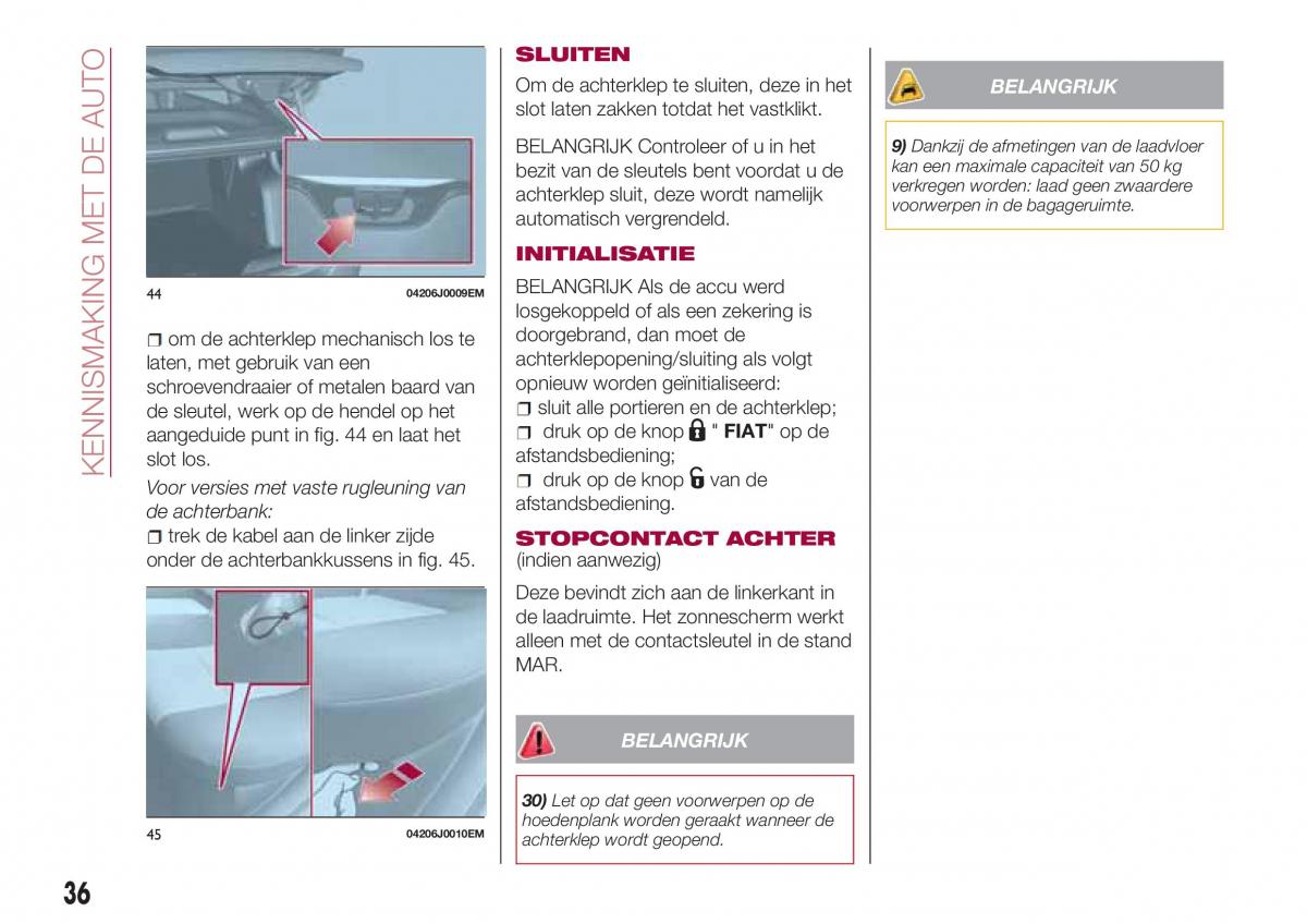 Fiat Tipo sedan handleiding / page 38