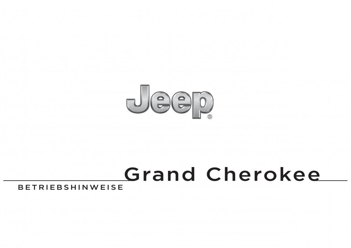 Jeep Grand Cherokee WK2 WH2 Handbuch / page 1
