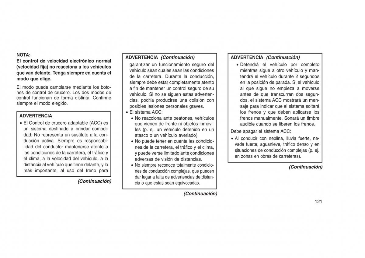 Jeep Grand Cherokee WK2 WH2 manual del propietario / page 125