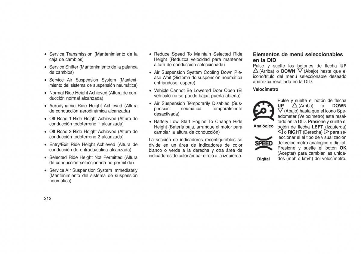 Jeep Grand Cherokee WK2 WH2 manual del propietario / page 216
