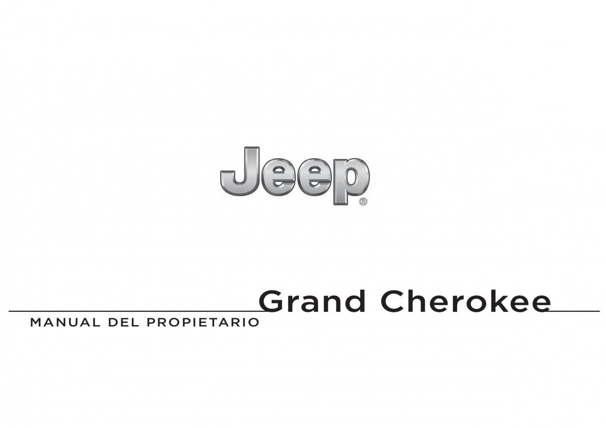 Jeep Grand Cherokee WK2 WH2 manual del propietario / page 1