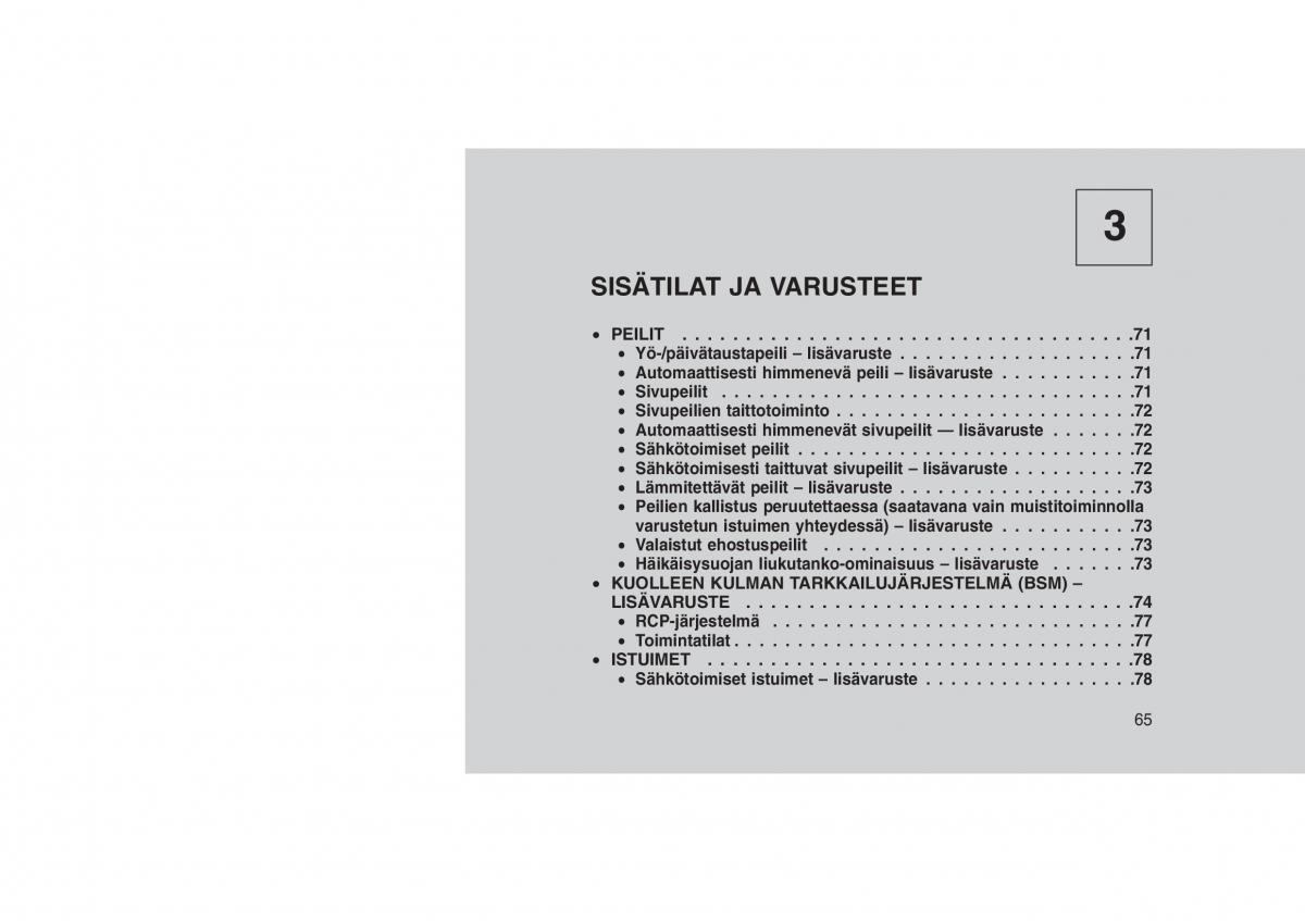 Jeep Grand Cherokee WK2 WH2 omistajan kasikirja / page 69