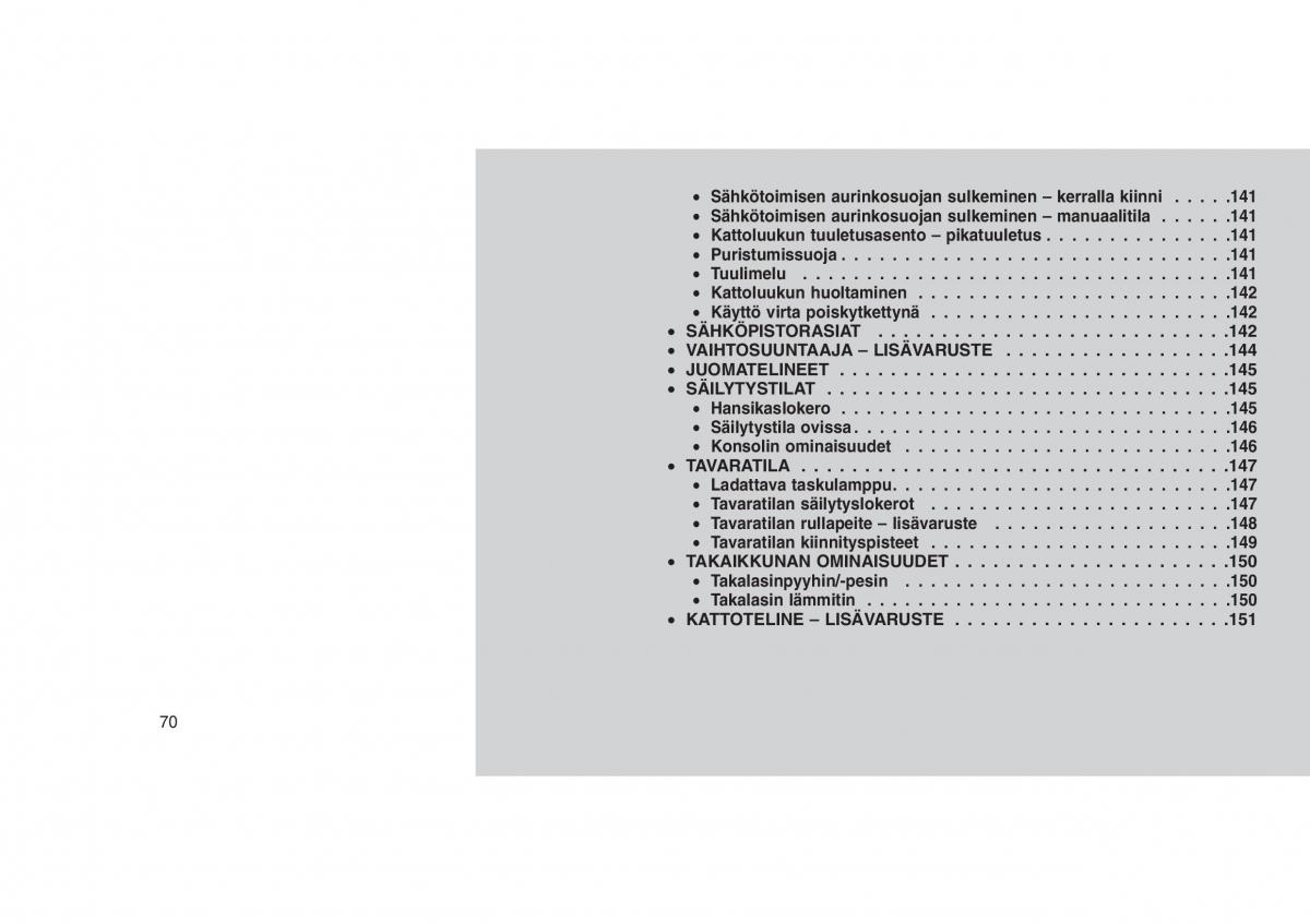 Jeep Grand Cherokee WK2 WH2 omistajan kasikirja / page 74
