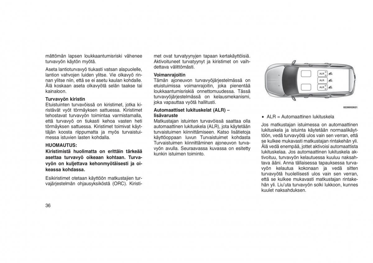 Jeep Grand Cherokee WK2 WH2 omistajan kasikirja / page 40