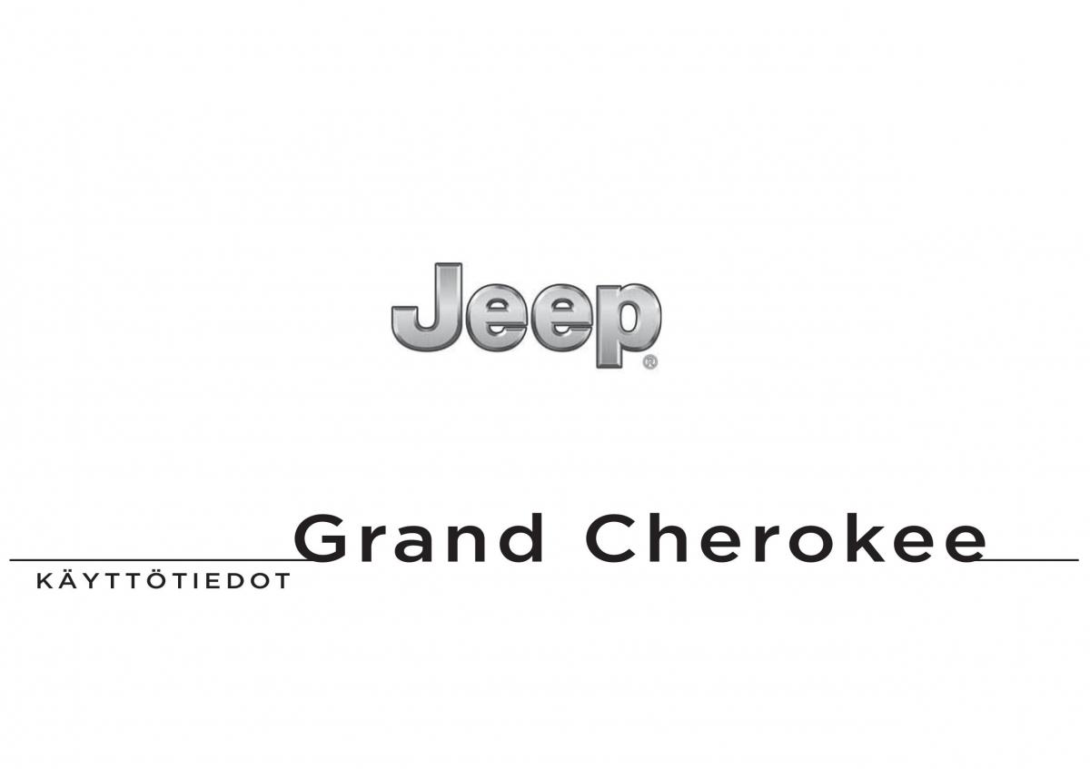 Jeep Grand Cherokee WK2 WH2 omistajan kasikirja / page 1