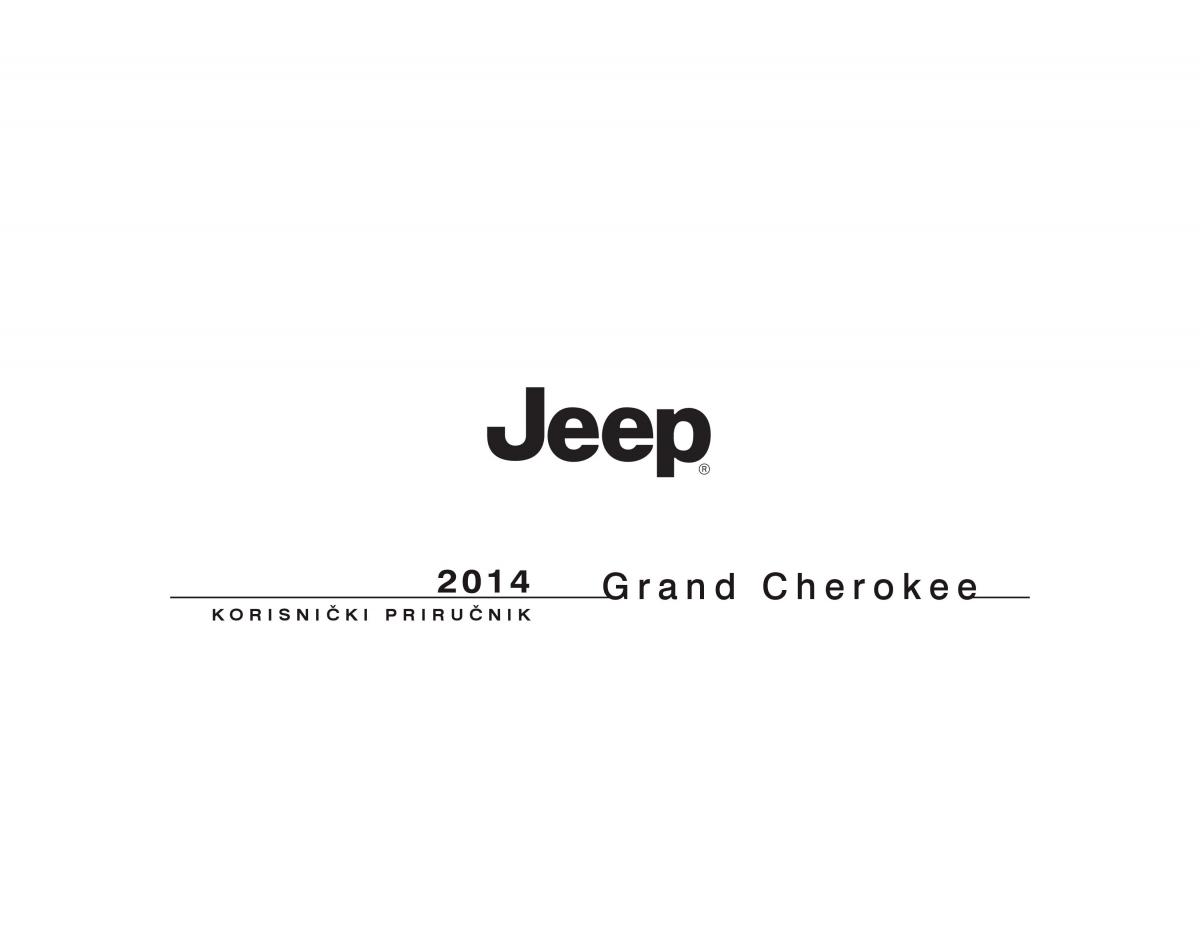 Jeep Grand Cherokee WK2 WH2 vlasnicko uputstvo / page 1