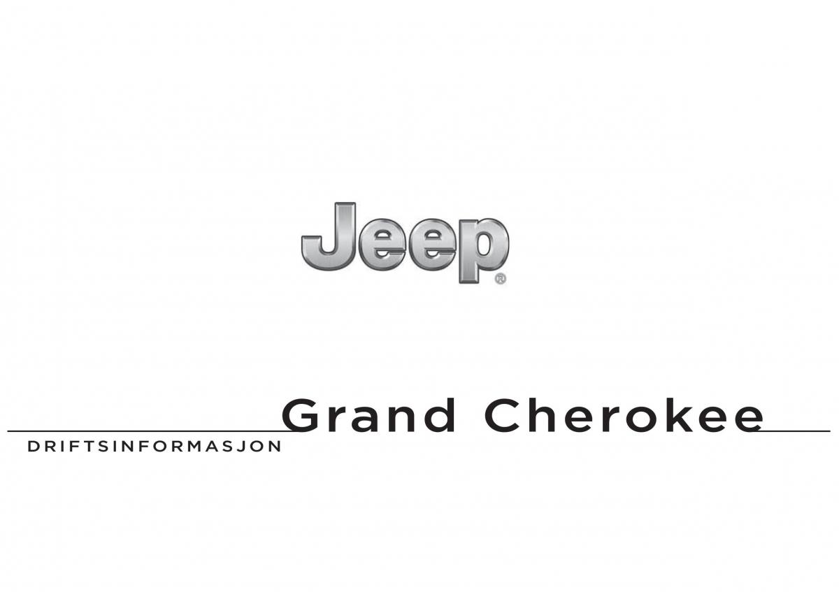 Jeep Grand Cherokee WK2 WH2 bruksanvisningen / page 1