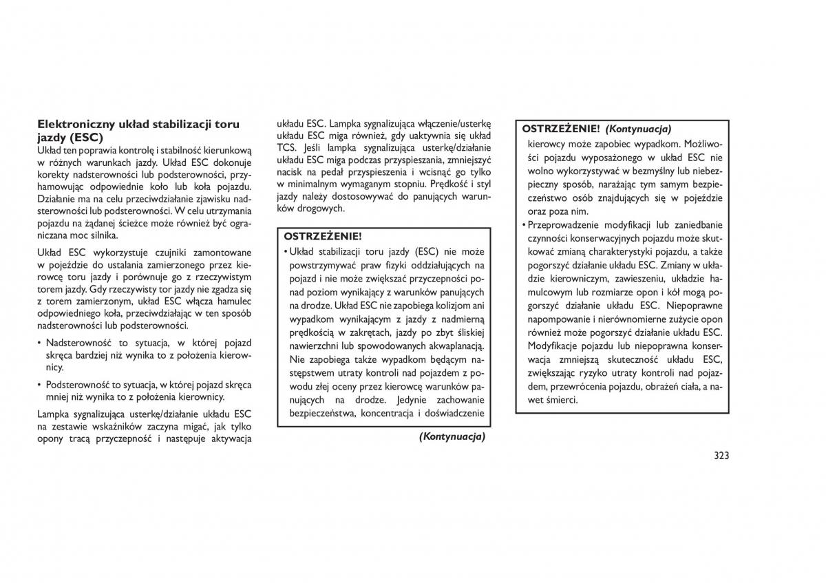Jeep Grand Cherokee WK2 WH2 instrukcja obslugi / page 327