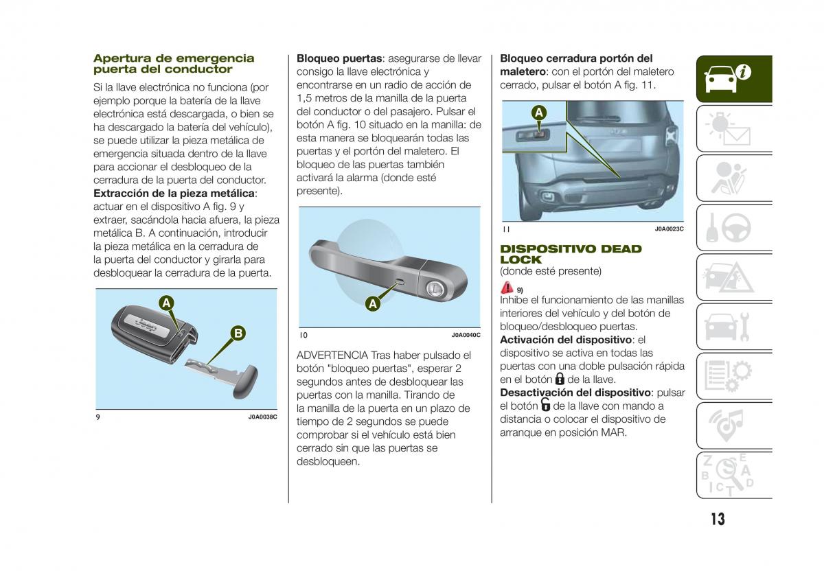 Jeep Renegade manual del propietario / page 15