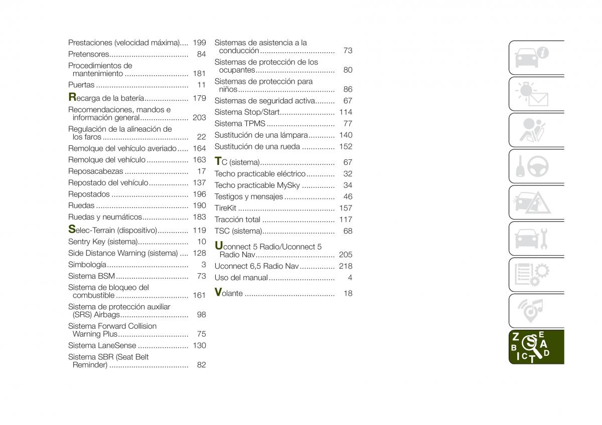 Jeep Renegade manual del propietario / page 233